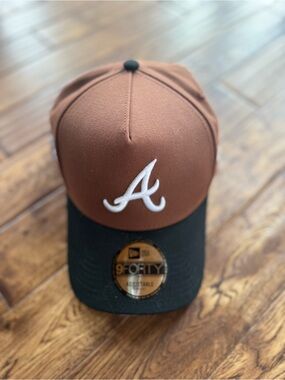 MLB OFFICIAL NewEra Atlanta Braves 9FORTY Snapback Turner Field Final Season NWT